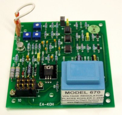 Replacement Kohler C255670 Voltage Regulator