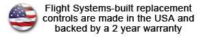 Our new replacement controls are backed by a two year warranty and are made in the USA